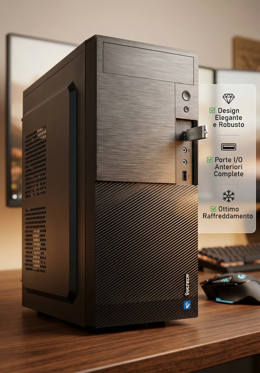 PC Desktop SENSEI Ufficio | Intel Core i5 14400 | 16GB DDR5 | 1TB SSD | Wi-Fi