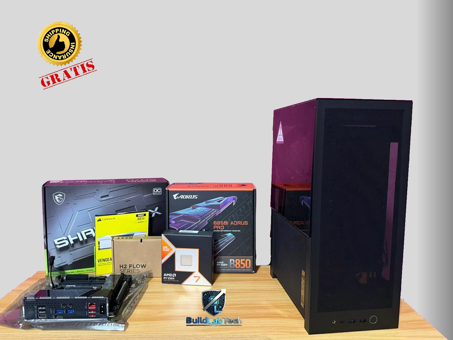 PC Desktop Gaming Elite: Ryzen 7 9800X3D, RTX 5070, AIO 240mm, Win 11
